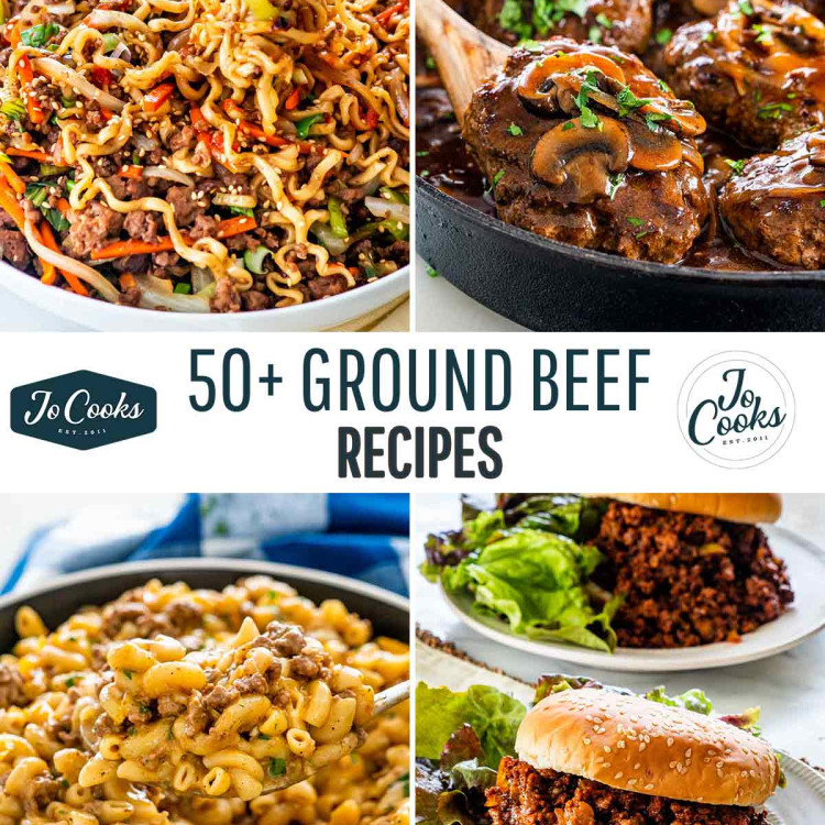 collage for ground beef recipes.