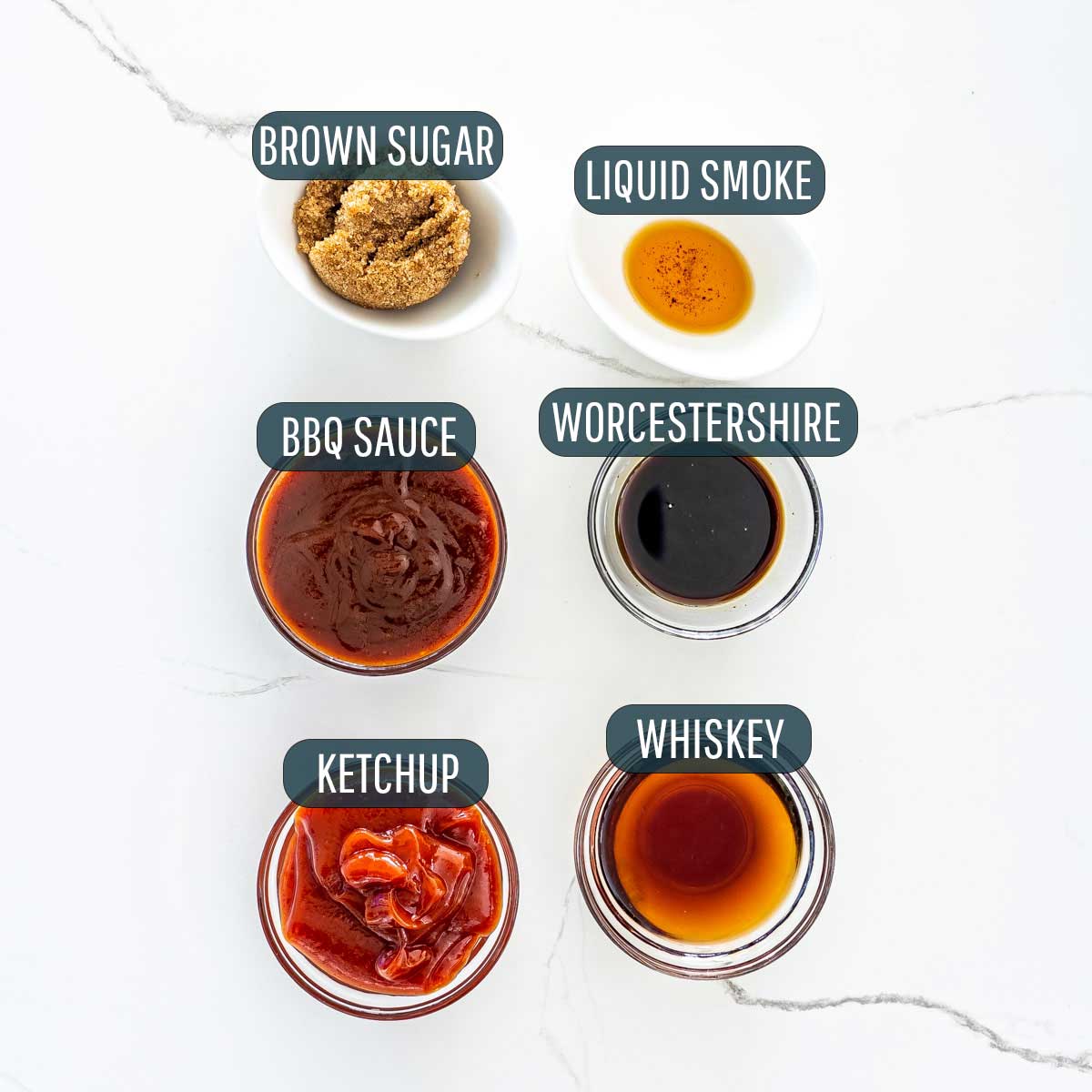 ingredients needed to make bbq sauce.