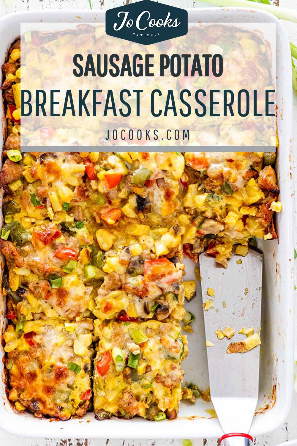 pin for sausage potato breakfast casserole.